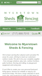 Mobile Screenshot of myerstownsheds.com